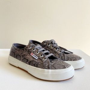 Superga Sneakers Snake Embossed Low Top Lace up